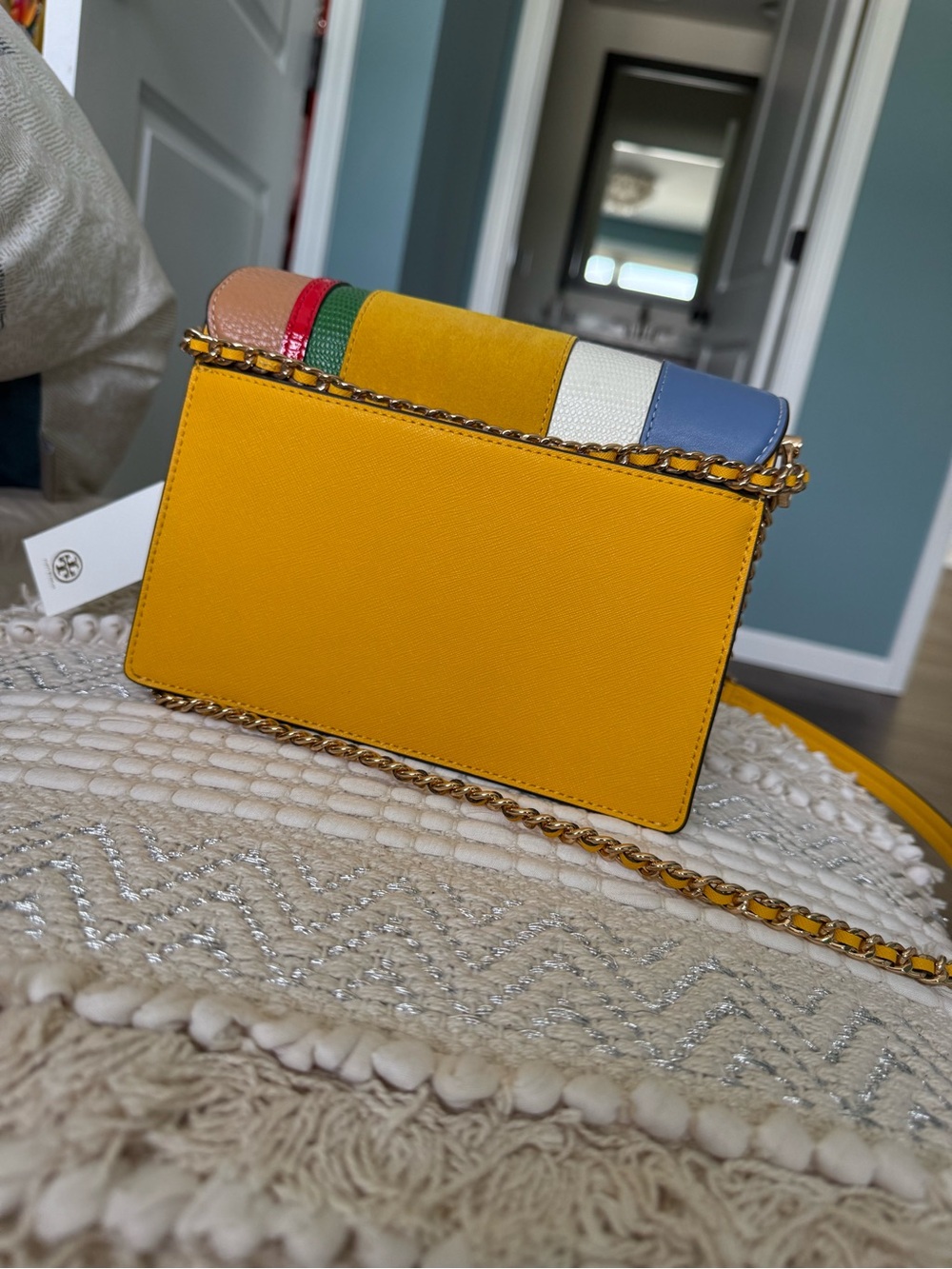 Tory Burch Multicolor Leather Chain Shoulder Bag - Picture 5 of 6